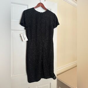 Vintage NWT Laurence Kazar Fully Beaded Black Formal Dress size medium